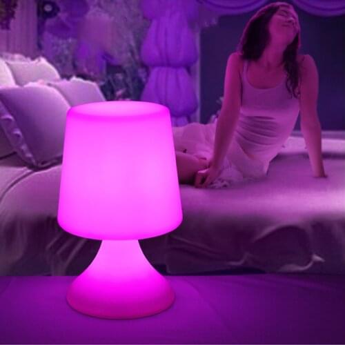 Outdoor RGB Waterproof LED Table Lamp Night Light Cafe Restaurant Decoration Home Atmosphere LED Remote Control Atmosphere Light