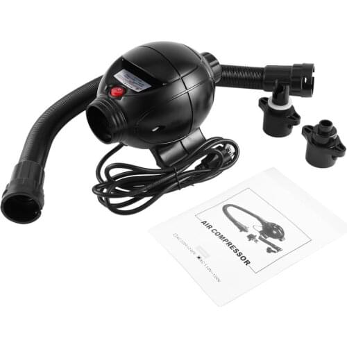 Air Compressor Electric Air Tumbling Track Gym Pump Gymnastics Mats Pump Electric Air Pump for Inflate/Deflate Black