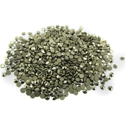 Factory Price 50pcs/Lot 1.0mm-2.0mm Round Cut Flat Back Loose Natural Marcasite Stone For Fashion Jewelry