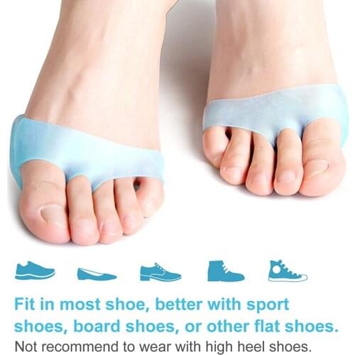 1Pair Silicone Honeycomb Forefoot Pad Anti-slip Foot Versatile Use Reusable Pain Relief Heel Inserts Pad