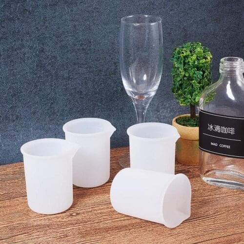 1 Pcs 100ml Measuring Cup Silicone Resin Glue Tools Making Diy Handmade Tools With Scale Silicone Measuring Convenience Cups