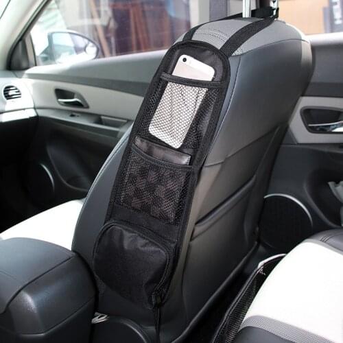 1PCS Car Seat Bag SIDE Hanging Storage Mesh Pocket Organizer Holder Mobile phone Wallet Storage Bag car Phone Holder products