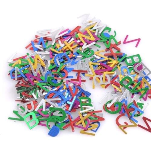 10g mixed Letter/alphabet Loose Sequins Multicolor Paillettes Sewing Craft Children DIY Accessories 8mm CP1414