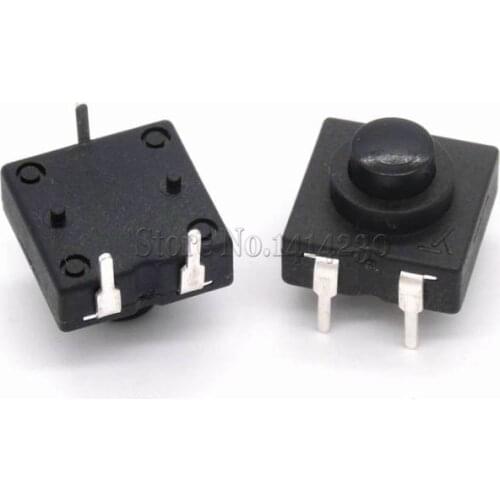 10PCS Double Row Vertical LED flashlight switch 3pins ON-ON-OFF 12*12 ultra-thin 213BS