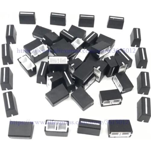 100PCS black Color Faders Knob Cap Straight Slide Potentiometer Cap for Allen&Heath XONE: DB2 DB4 92 23C