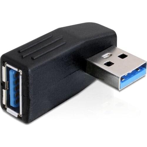 100pcs Right Angle 90 Degree True USB 3.0 Type A Male to Female M/F Adapter Connector High Speed