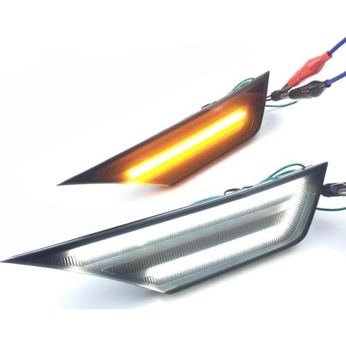 2 Pcs Smoked Lens LED Side Marker Car Lights For Honda Civic 2016 2017 2018 Auto Reflector TUrn Signal Lights