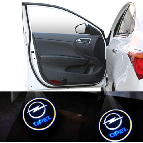 2X LED For Opel Insignia GSi Astra j Sedan Corsa Grandland Crossland X Zafira Meriva Car Door Welcome Light Projector Logo Light