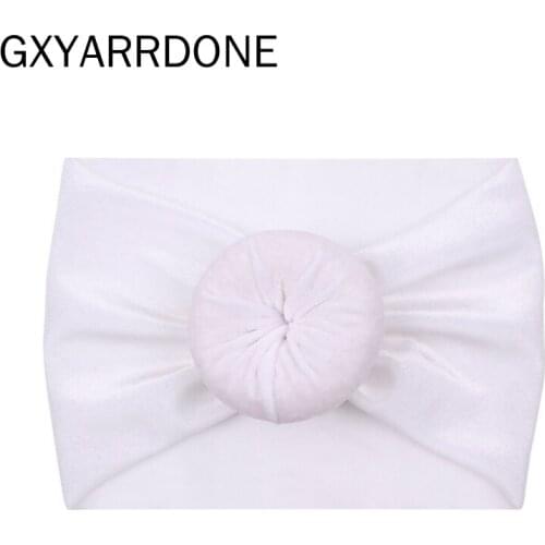 5pcs 2019 Velvet Headband Knot Round Ball Wide Solid Soft Hair Elastic Bands DIY Girls Hair Accessories For Kids Party Mujer