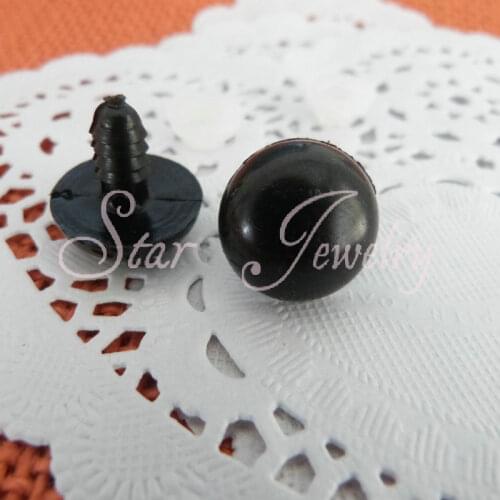 50pcs 24mm black color plastic toy eyes with white washers fit for bear toy decoration/ (not 50pair)/#dw