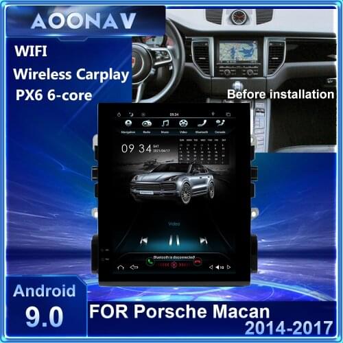 PX6 Android car radio Tesla screen for Porsche MACAN 2014 2015 2016 2017 multimedia plaer support wireless carplay OEM camera