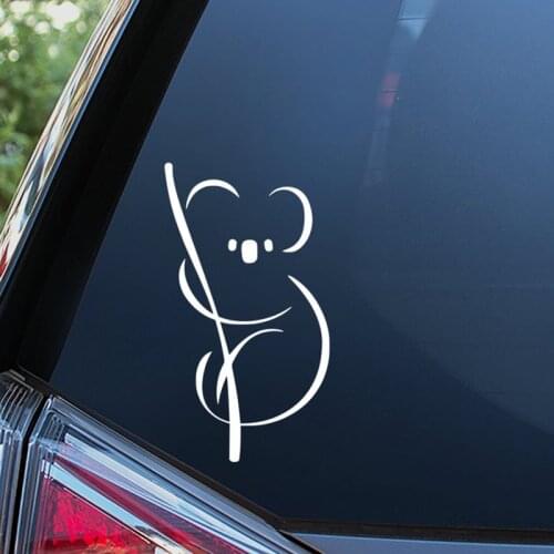 Black/Sliver Koala Bear Sticker Waterproof Car Window Sticker Decal Sticker Gift Vinyl Decor Removable S394