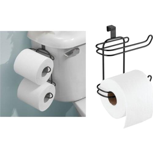 09377ES Interdesıgn Wc Toilet Paper Holder, Back-up, fits on Toilet Model 17x10x19cm