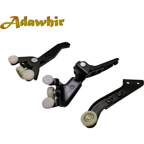 FOR VW T5 TRANSPORTER RIGHT SLIDING DOOR ROLLER ARM GUIDE MOUNT SET 7H0843436B 7H0843398H 7H0843336D
