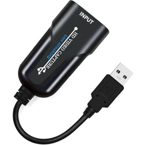 Video Capture Card USB HDMI-Compatible 1080P 60fps Video Game Grabber Record Camcorder Switch Live Broadcast Camera