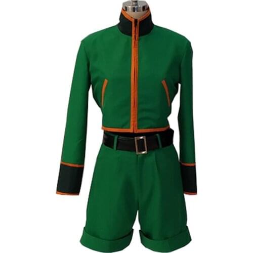 Hunter X Hunter Gon Freecss Cosplay Costumes with Shoe Covers Full Set for Party Customized Halloween Suit for Adult