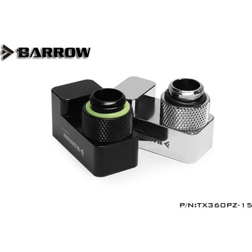Barrow TX360PZ-15, 15mm 360 Degree Rotary Offset Fittings, G1 / 4 15mm Male To Female Extender Fittings