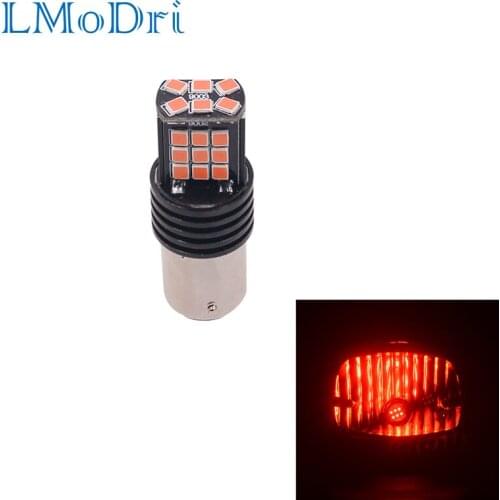 LMoDri 1PC Motorcycle Tail Light Bulb Moto Led Lights Motorbike Aluminum Lamp 12-80V Brake Bulb Explosive-flashing Light