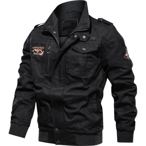 Air Force Mans Coats Plus Size 6XL American Designer Flight Mens Jackets Military Casual Biker Coats For Male Streetwear A643