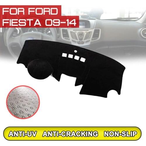 For Ford Fiesta 2009 2010 2011 2012 2013 2014 Car Dashboard Mat Anti-dirty Non-slip Dash Cover Mat UV Protection Shade