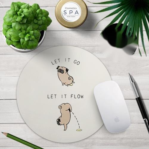 Office Computer Desk Mat Table Keyboard Mouse Pad Naughty spoof cute puppy Non-slip Mat Gamer Mousepad Mat