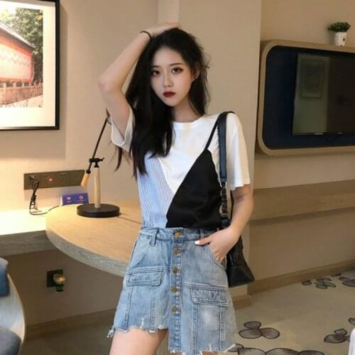 Cheap wholesale 2019 new Spring Summer Autumn Hot selling womens fashion casual t shirt lady beautiful nice Top FP268