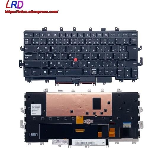 Original JP Japanese Backlit Keyboard for Lenovo Thinkpad X1 Yoga 1st Gen Laptop