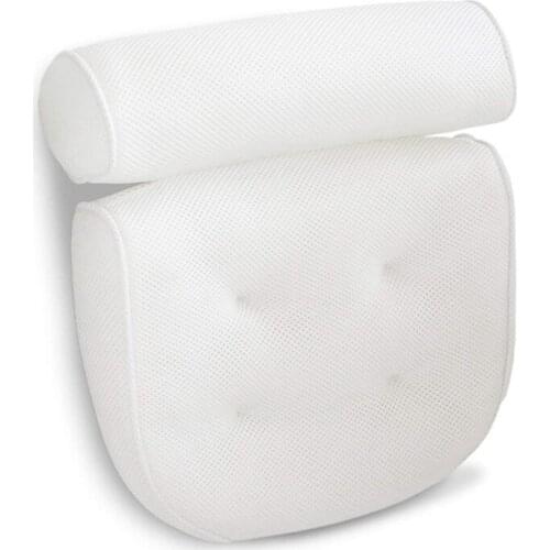 Bath Pillow Bathtub Spa Pillow With 4D Air Mesh Technology Neck and Headrest Support Thickened Pillow for Home Hot Tub Bathroom