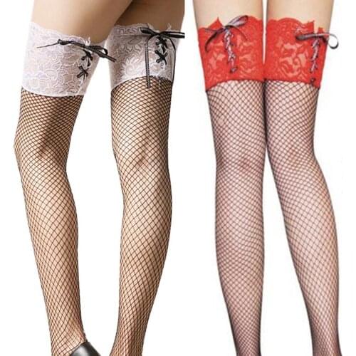 Ladies Appealing Stockings Stockings Sexy Lace Lace Mesh Band Thighs Stockings Hollow Pantyhose