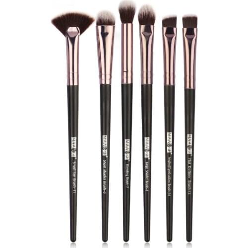 Pro Makeup Brushes For Eye6pcs Set Eyeshadow Blender Lip Eyebrow Blush Synthetic Hair Make Up Brush Kit Beauty Tools