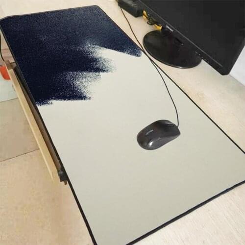 Simple White Black Texture printed Mousepad Colorful Lockedged Mice Keyboard Table Mat anti-fray play mat