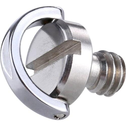 Puluz Stainless Steel 1/4" C Ring Camera Screw For Tripod Monopod Mount Base Telescopes Ball Heads Lens Collars Release Plate
