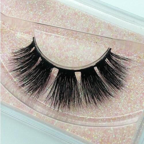 Fluffy Mink Eyelashes Mink Lashes Makeup Thick 3D Mink False Eyelashes 100% Hand Made Eyelash For Wholesale Fake Lashes Packing