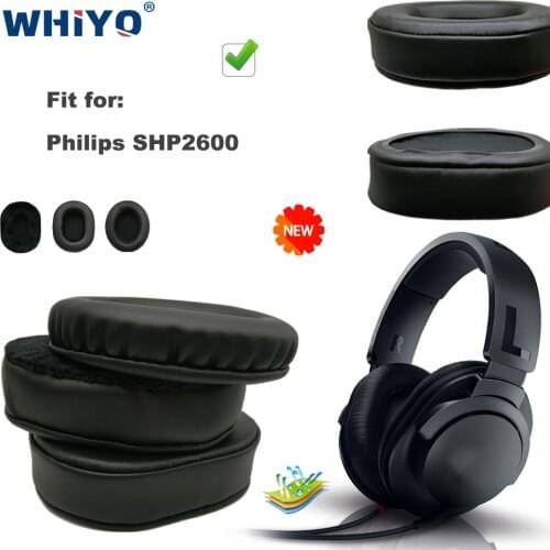 Replacement Ear Pads for Philips SHP2600 Over Ear Stereo Headset Parts Leather Cushion Velvet Earmuff Earphone Sleeve Cover