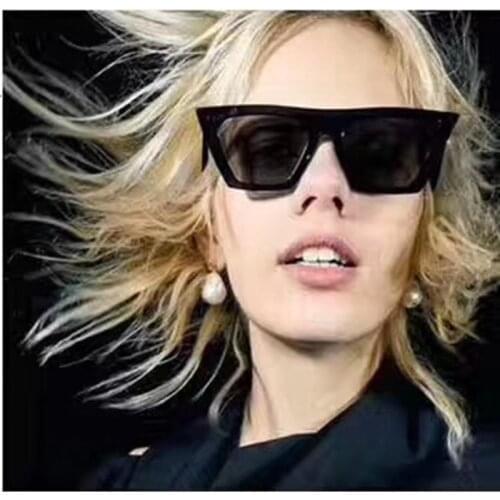 ZHS Fashion 41468 Style Gradient Cat Eye Sunglasses Eyewear Frame Vintage Women Brand Design Sun Glasses Oculos De Sol