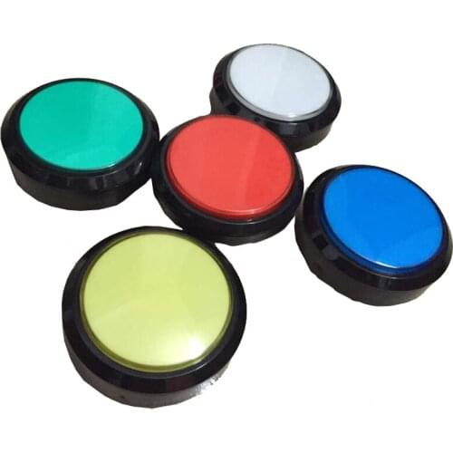 5pcs of 100mm Round 12v illuminated LED arcade Push Button with Micro-switch For JAMME MAME machine 5 colors available