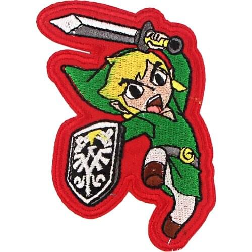 E2343 Cartoon DIY Patch Embroidered Patches For Clothes Iron On Patches For Clothing Sticker Applique Stripe
