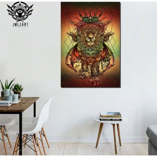 Lion of Dreams By jml2arts HD print 1 piece Color ArtSailing decoration wall pictures for bedroom Poster with frame CU-3445D