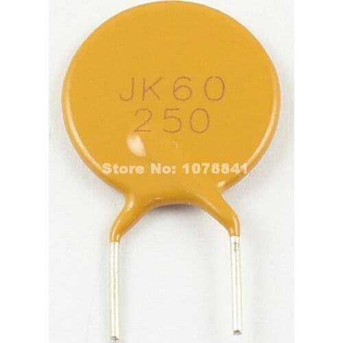 10pcs New JinKe Polymer PPTC PTC DIP Resettable Fuse 60V 2.5A JK60-250