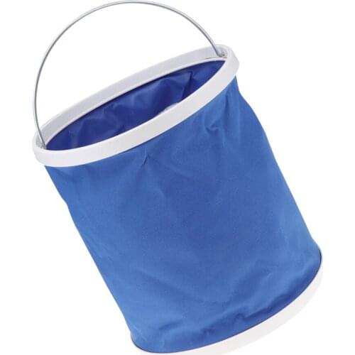 11L Collapsible Bucket Car Wash Fold Storage Car Washing Outdoor Use Blue