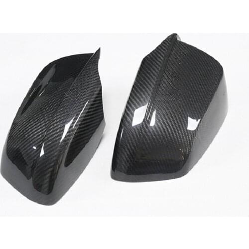 2Pcs Carbon Fiber Car Side Rear View Mirror Cover Replacement Cap for BMW F10 5Series Sedan 2011 2012 2013 Pre-LCI