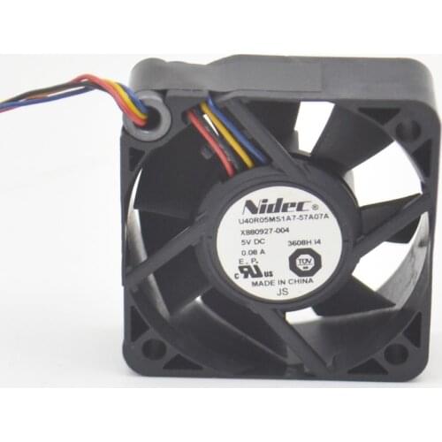 3pcs cooling fan 4015 4cm 40mm fan U40R05MS1A7-57A07A X880927-004 5V 0.08A 4 wires
