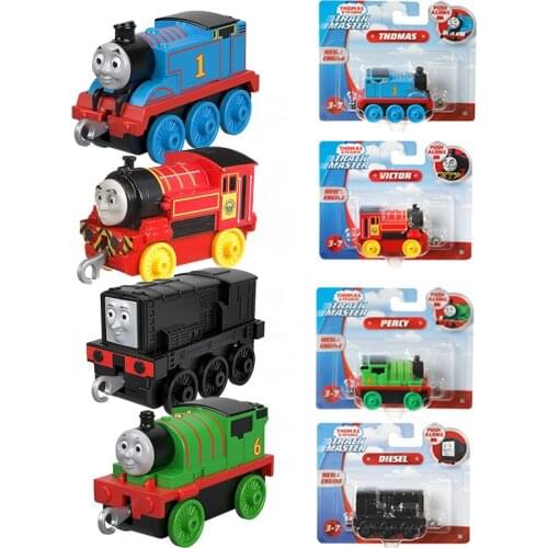 Thomas and Friends Trackmaster 4pcs Model Metal Thomas Train Set Diecast Toys for Children Boys Oyuncak Car Toys Gift Blocks