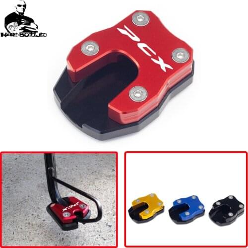 Motorcycle Accessorie New Kickstand Sidestand Stand Extension Enlarger Pad Fit For HONDA PCX 125 PCX 150 PCX125 PCX150 2018-2021