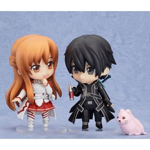 Anime Figures Sword Art Online Cute Toys Yuuki Asuna #283 Kirigaya Kazuto #295 Action Figural Model Kids Doll Xmas Gift Juguetes