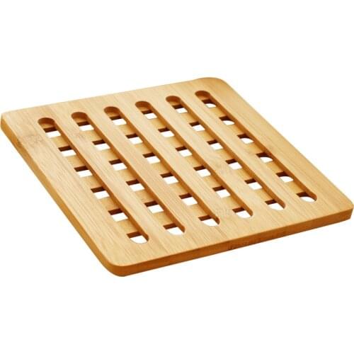 Bamboo Round Table Mat Heat-proof Thicken Pad Pot Dish Cup Bowl Anti-slip Place Mat Cute Table Decorative Protection Mat Pad