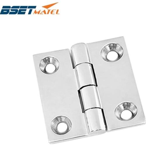 BSET MATEL Heavy Duty SS 316 marine grade 2inch 50*50mm cast Boat Caravan RV Deck Cabinet Drawer Door Strap Butt Hinge Hardware