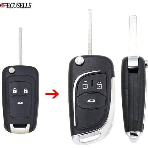 3 Button Remote Car Key Shell Case HU100 For Chevrolet Lova Aveo Cruze Camaro Malibu For Opel Vauxhall Insignia Astra Mokka