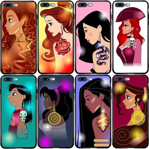 Cover Case for iPhone Oneplus 5S SE 2020 6S 7 8 6T 8T Plus XS XR 11 12 Pro Mini Max Princess Art