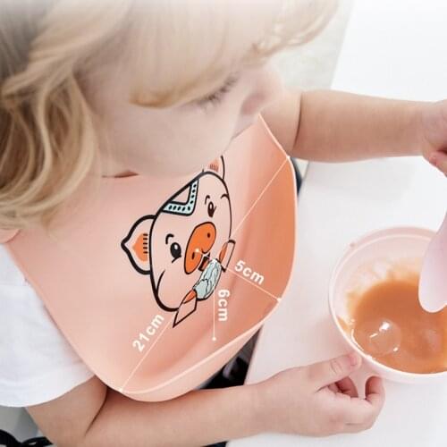Baby Bibs Waterproof Silicone Feeding Baby Saliva Newborn Cartoon Aprons Baby Bibs Adjustable Different Styles Bibs Kids Bib